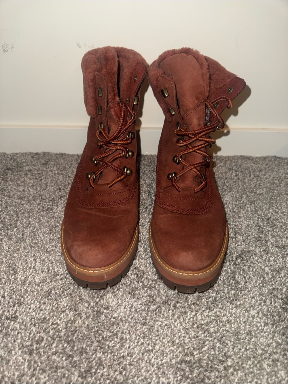 Timberland Lace-Up Platform Winter Boots